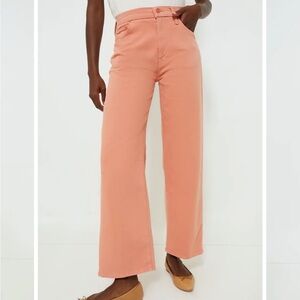 NWT MOTHER Denim Dodger High-Rise Straight-Leg Jeans Size 34 Mango